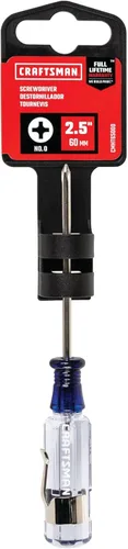 Miniatura 3 de CRAFTSMAN Destornillador Phillips #0 x 2.5 pulgadas, mango de acetato (CMHT65000)