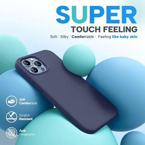 Miniatura 3 de Miracase - Funda diseñada para iPhone 13 Pro Max con protector de pantalla, [forro interior de microfibra suave antiarañazos], funda protectora