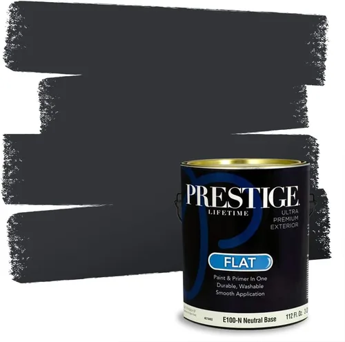 Miniatura 67 de Prestige Paints - 2 en 1, pintura base y pintura de exterior, P500-N-SW7020 SW6991-PCM
