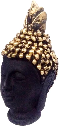 Miniatura 3 de Purpledip Ídolo de resina Lord Buda: Estatua para decoración de meditación (11027A)