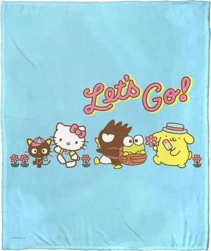 Miniatura 20 de Northwest Hello Kitty - Manta de seda táctil, 50 x 60 pulgadas, amigos de la playa