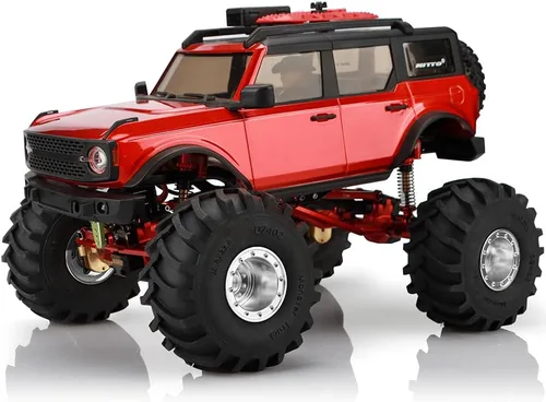 Miniatura 2 de GLOBACT Neumáticos de aluminio Monster Truck RC de 2.677 x 1.299 in para 1/24 AXIAL SCX24 FMS FCX24 RC Crawler Accesorios de actualización de coche