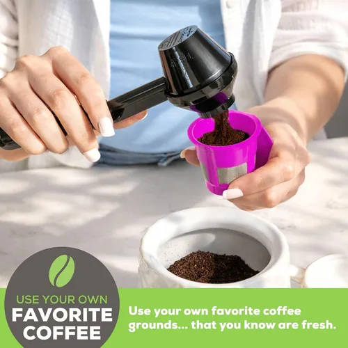Miniatura 2 de Perfect Pod - Paquete de 4 cápsulas de café recargables reutilizables de 1 corriente más cucharada de café de Perfect Pod - Compatible con cafeteras