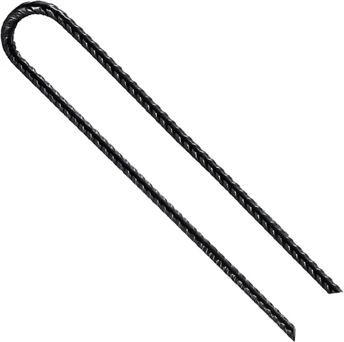 Wensilon Gancho en U/J de Refuerzo Extra Resistente, 12 pulgadas x 1/4 pulgada Anclajes de Suelo de Acero Recubierto Resistente al Óxido para