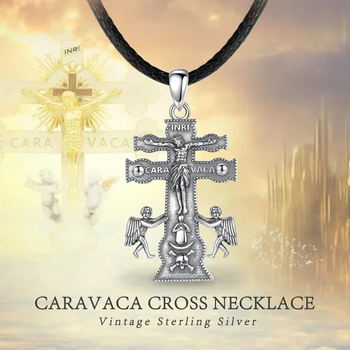 Miniatura 108 de EUDORA Collar de plata de ley 925, San Cristóbal y San Benito, San Miguel, Virgen María, San Judas Tadeo, Cruz de Buen Pastor y Arcángel, Medalla