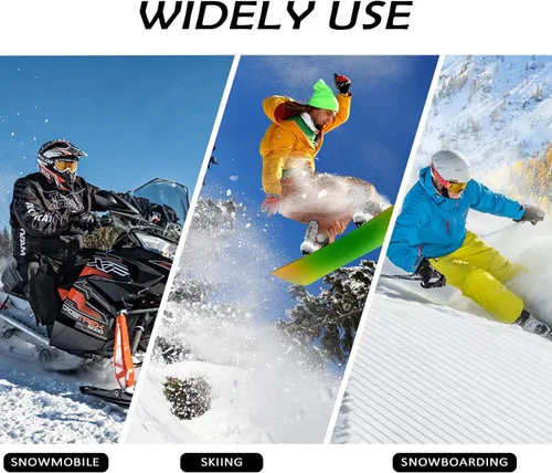 Miniatura 7 de Century Star Guantes de esquí para hombres y mujeres, guantes de snowboard para pantalla táctil, guantes de nieve impermeables para motos de nieve