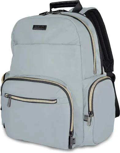 Miniatura 9 de Kenneth Cole Reaction Sophie - Mochila RFID antirrobo de nailon sedoso de 15.0 pulgadas para laptop y tablet de 15.0 pulgadas, Negro, talla única