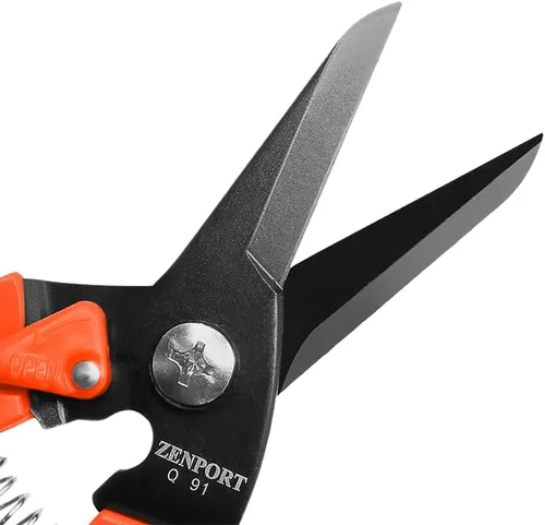 Miniatura 3 de Zenport Q91 Ultra Twig and Hoof - Tijeras para recortar pezuñas, 7.25 pulgadas, color naranja