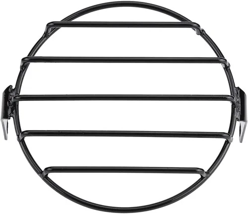Miniatura 7 de Parrilla para faros delanteros de motocicleta, 65 pulgadas, montaje lateral, cubierta redonda, ajuste directo para Cruiser Chopper Bobber Custom
