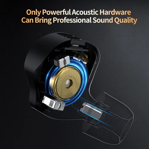 Miniatura 3 de KZ ZS12 PRO X - Audífonos intrauriculares IEM con micrófono, auriculares con cable para juegos 5BA 1DD híbridos, auriculares IEM con sonido estéreo