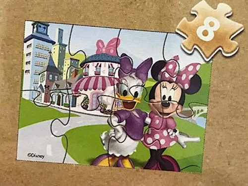 Miniatura 8 de Disney Minnie Mouse - 5 rompecabezas de madera en caja de almacenamiento de madera