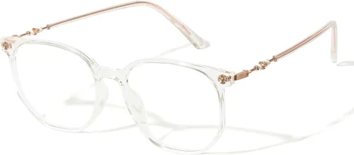 Miniatura 12 de Cyxus Retro Lentes Azules para Hombre - Lentes Cuadrados TR90 con Marco de Metal Blowline, Elegantes y Modernos para Trabajo Diario en Computadora