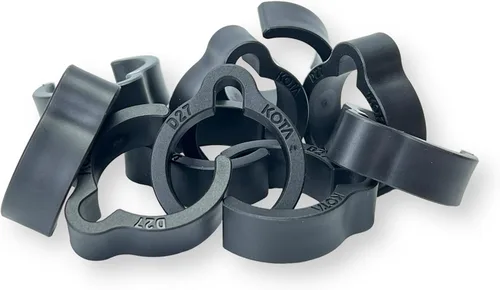 Miniatura 5 de KOTA Clips de manguera de polvo compatibles con manguera Festool Vacuum 1.063 in - Fabricado en Estados Unidos (negro)