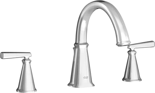 Miniatura 4 de American Standard T018900.295 Edgemere Grifo de bañera romana para válvulas de flash áspero, níquel cepillado cepillado níquel