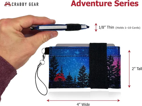 Miniatura 15 de Cartera minimalista fina – Serie Adventure – Lleva tarjetas, efectivo, teléfono, llaves – Se sostiene de forma segura para un fácil acceso – Cartera