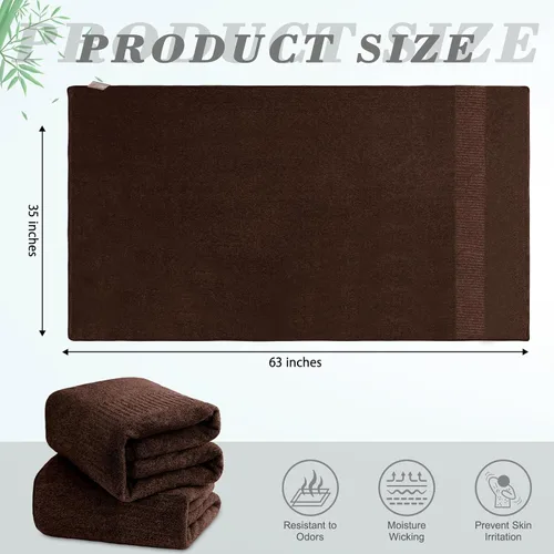 Miniatura 5 de SEISSO Toallas de baño, extra absorbentes y de secado rápido, toallas de fibra ligera, toalla de baño grande y suave de primera calidad