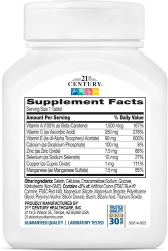 Miniatura 2 de 21st Century Pastillas antioxidantes Ace, 75