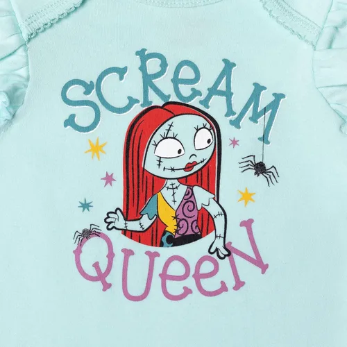 Miniatura 6 de Disney Nightmare Before Christmas Zero Sally Jack Skellington - Conjunto de traje de 3 piezas para bebé niña con pantalones y diadema