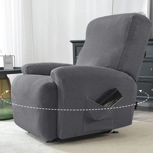 Miniatura 4 de IMYOGI Fundas de sofá de alta elasticidad para sofá reclinable, funda elástica para sofá individual, 1 pieza, protector de muebles, funda de tela