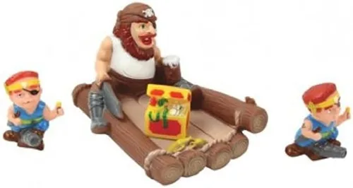 Miniatura 4 de Conjuntos de juguetes de baño de animales para bebé de goma (tiburón)
