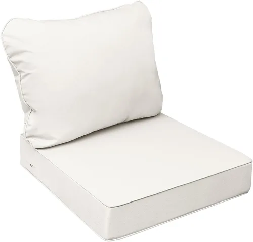 Miniatura 18 de AAAAAcessories Cojines de asiento para exteriores, resistentes a la decoloración, cojines de repuesto impermeables para muebles de patio, 21 x 21 x