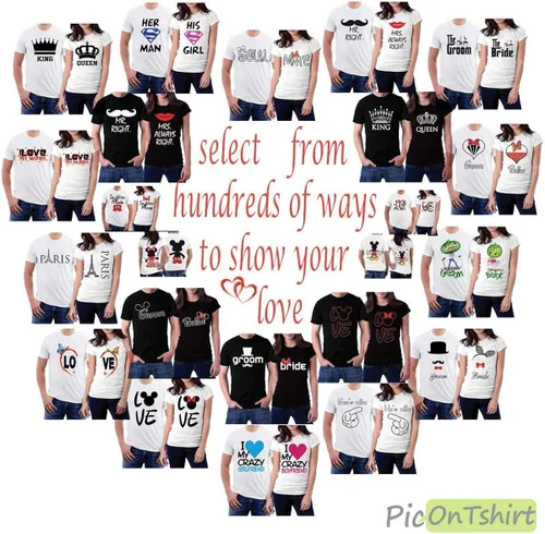 Miniatura 7 de Juego de camisetas a juego para parejas casadas, regalo de boda para marido y esposa, para festejar aniversarios y recién casados