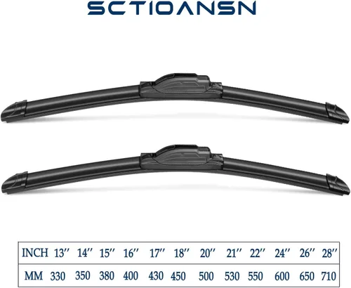 Miniatura 3 de 3 limpiaparabrisas para Chrysler Town & Country 2008-2016, Dodge Grand Caravan 2008-2019, equipo original de alta calidad para todo tipo de clima