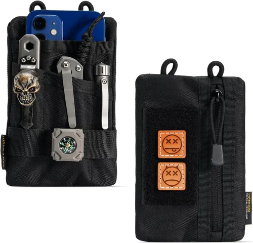 VIPERADE VE1-P Organizador de bolsillo, organizador de bolsillo EDC para hombres, bolsa organizadora EDC bolsa para herramientas con 5