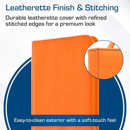 Miniatura 4 de BCW Z-Folio - Álbum LX de 9 bolsillos - Naranja Organizador de tarjetas con cremallera segura Carpeta de colección de tarjetas de cuero