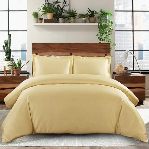 Miniatura 14 de Royal Hotel Bedding Funda de edredón de 500 hilos, 100% algodón, cierre de botón, suave y fresco, juego de funda de edredón de 2 piezas, tamaño Negro