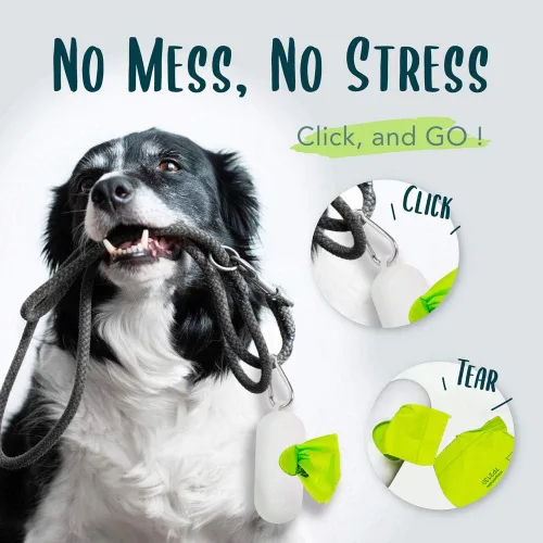 Miniatura 6 de Bolsa para excrementos de perro, bolsas compostables para excrementos de perro, ecológicas, sin perfume, a base de vegetales, extra gruesa, a prueba