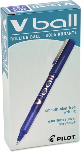 Miniatura 2 de Pilot VBall 35113 - Bolígrafos de tinta líquida, punta fina, tinta azul, paquete de 12