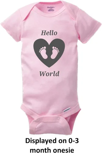 Miniatura 6 de Lindo body de bebé, mameluco HELLO WORLD