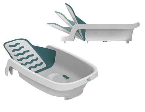 The First Years Bañera de bebé reclinable 4 en 1 - Reclinación ajustable para una comodidad personalizada desde recién nacido hasta niño pequeño -