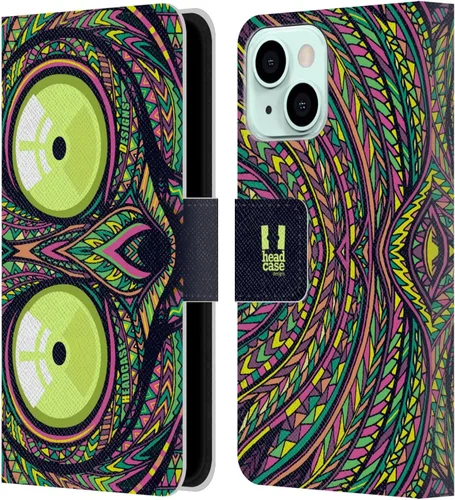 Miniatura 8 de Head Case Designs Bear Aztec Animal Faces 2 Leather Wallet Case Compatible with Apple iPhone 13 Mini