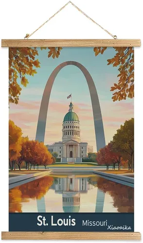 Miniatura 25 de Buenos Aires Argentina - Póster artístico de pared, impresión vintage de viaje con monumento a Obelisco, rollo colgante de lienzo de lino con marco
