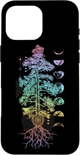 Miniatura 18 de iPhone 11 Pro Max Árbol de la Vida Fases de la Luna Yoga Chakra Estuche de Regalo