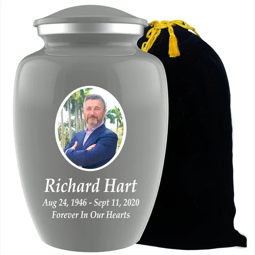 Miniatura 21 de Urnas de cremación con fotos personalizadas para cenizas adultas, hombres y mujeres, Urnas funerarias personalizadas de 200 libras para cenizas