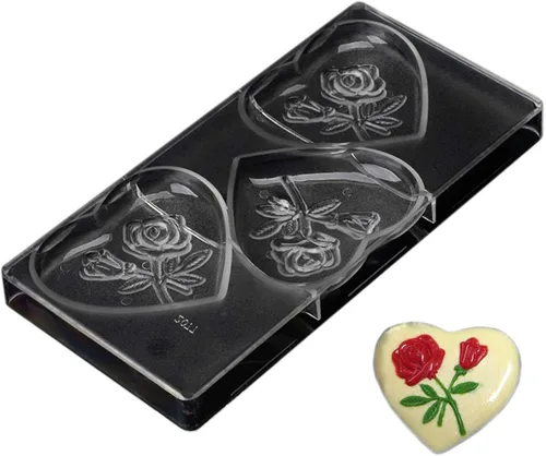 Miniatura 10 de Molde de policarbonato para chocolate, molde de caramelo de bricolaje, utensilios para hornear de plástico duro transparente, herramientas de 1