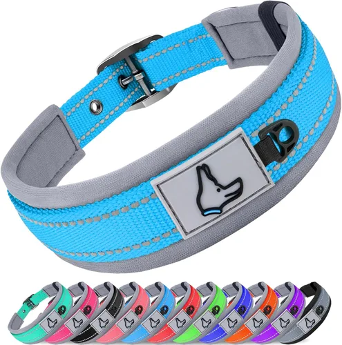 Miniatura 14 de Joytale Collar reflectante para perros extragrandes, de neopreno acolchado y ajustable, collares para mascotas de alta resistencia reflectantes