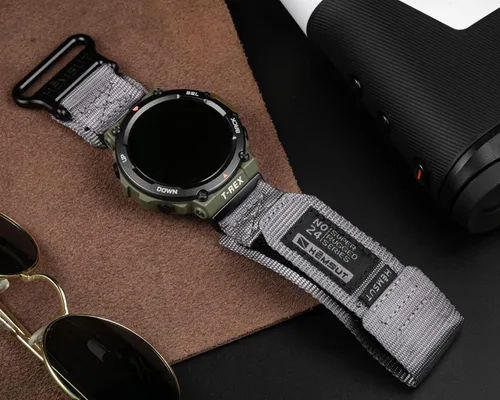 Miniatura 3 de SMITHA Correas de reloj compatibles con Amazfit T-Rex, T-Rex PRO, T-Rex 2, T-Rex 3 o T-Rex 3 PRO (1.890 in)/(1.732 in), T-Rex Ultra 1/2, correa Gris
