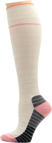 Miniatura 3 de Dr. Motion Calcetines altos de compresión para mujer, para senderismo, caminar, con cojín mejorado, absorción de calor, hilo de retención de calor
