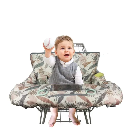 Miniatura 2 de Funda para carrito de compras para bebé, funda para silla alta 2 en 1 para asiento de restaurante y funda para carrito de comestibles para bebés