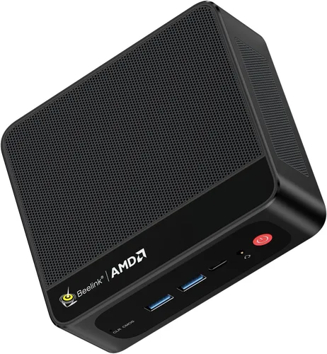 Beelink SER5 Mini PC, AMD Ryzen 5 5500U (hasta 4.0GHz) 6C/12T, Mini Computadora de Escritorio 16GB DDR4 RAM 500GB NVMe SSD, Pequeña PC de Juegos