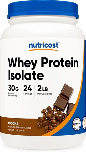 Miniatura 18 de Nutricost Polvo aislado de proteína de suero (vainilla) 2LBS