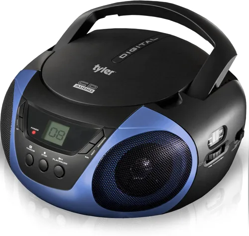Miniatura 8 de Tyler - Reproductor de CD Boombox portátil, radio AM/FM Combo, reproductores de CD de Boom Box dinámicos para estéreo portátil