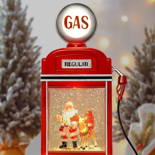 Miniatura 2 de Grandes Globos de Nieve de Navidad, Linternas de Navidad, 11.5" Globos de Nieve Eléctricos Iluminados con 8 Canciones, Temporizador de 6H, Doble