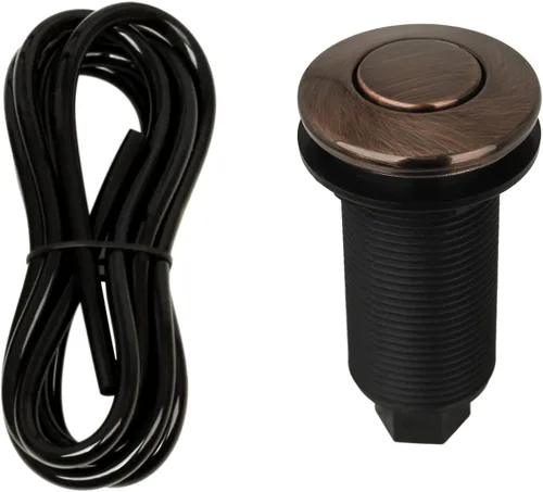Miniatura 4 de Akicon - Kit de interruptor de aire de cocina para triturador de basura, doble salida para fregadero/encimera, eliminación de residuos, 2-1/2 Cobre