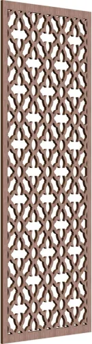 Miniatura 70 de Madison Paneles de pared decorativos de madera con calado, 9 3/8 pulgadas de ancho x 24 3/8 pulgadas de alto x 3/8 de alto, roble rojo rojo (Red Oak)