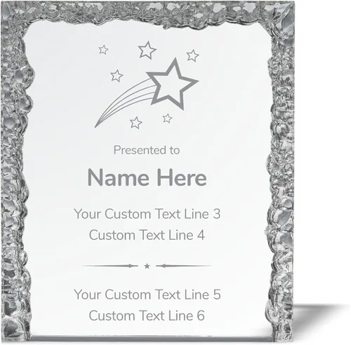 Miniatura 11 de Trofeo grabado personalizado Premios acrílicos personalizados con grabado Estrella brillante Más allá Marcar la diferencia Jubilación